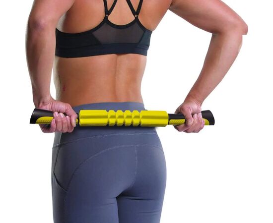 Масажный ролик PowerPlay Massage Bar 4024 Жовтий (PP_4024_Green), изображение 4