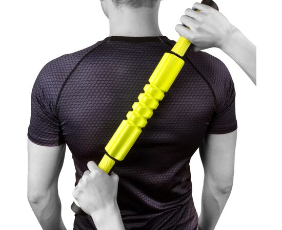 Масажный ролик PowerPlay Massage Bar 4024 Жовтий (PP_4024_Green), изображение 5