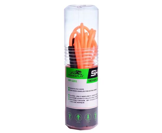 Скакалка PowerPlay 4201 Помаранчева (PP_4201_Orange), изображение 4 Скакалка PowerPlay 4201 Помаранчева (PP_4201_Orange), изображение 4