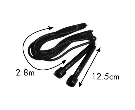 Скакалка PowerPlay 4201 Чорна (PP_4201_Black), изображение 5 Скакалка PowerPlay 4201 Чорна (PP_4201_Black), изображение 5