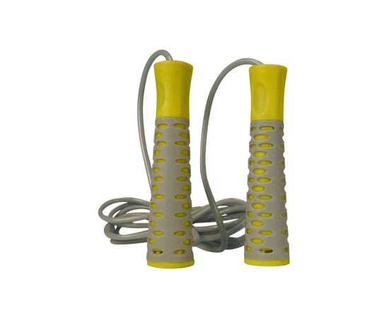 Скакалка PowerPlay 4206 Cіро-жовта (PP_4206_Grey/Yellow)