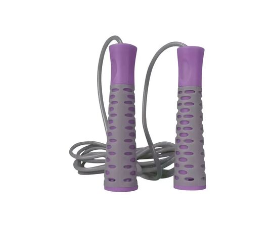 Скакалка PowerPlay 4206 Cіро-фіолетова (PP_4206_Grey/Violet), изображение 2 Скакалка PowerPlay 4206 Cіро-фіолетова (PP_4206_Grey/Violet), изображение 2
