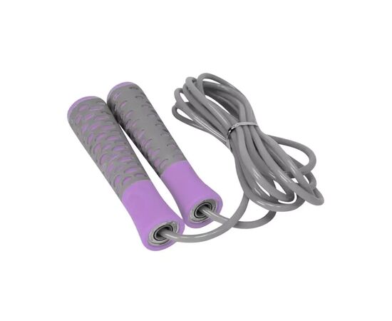 Скакалка PowerPlay 4206 Cіро-фіолетова (PP_4206_Grey/Violet), изображение 3 Скакалка PowerPlay 4206 Cіро-фіолетова (PP_4206_Grey/Violet), изображение 3