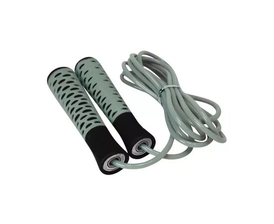 Скакалка PowerPlay 4206 Cіро-чорна (PP_4206_Grey/Black), изображение 3 Скакалка PowerPlay 4206 Cіро-чорна (PP_4206_Grey/Black), изображение 3