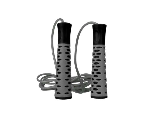 Скакалка PowerPlay 4206 Cіро-чорна (PP_4206_Grey/Black)
