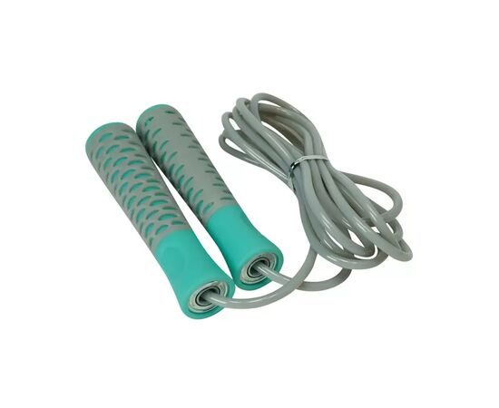 Скакалка PowerPlay 4206 Сіро-м'ятна (PP_4206_Grey), изображение 3 Скакалка PowerPlay 4206 Сіро-м'ятна (PP_4206_Grey), изображение 3