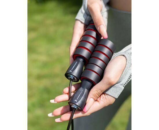 Скакалка 4yourhealth Premium Jump Rope 2471 швидкісна 2.5м Чорно-червона (4YH_2471_Bl/Red), изображение 8 Скакалка 4yourhealth Premium Jump Rope 2471 швидкісна 2.5м Чорно-червона (4YH_2471_Bl/Red), изображение 8
