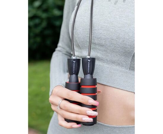 Скакалка 4yourhealth Premium Jump Rope 2471 швидкісна 2.5м Чорно-червона (4YH_2471_Bl/Red), изображение 9 Скакалка 4yourhealth Premium Jump Rope 2471 швидкісна 2.5м Чорно-червона (4YH_2471_Bl/Red), изображение 9