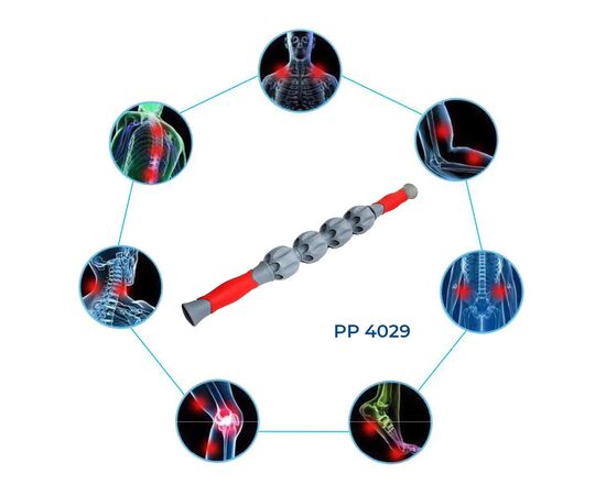 Масажный ролик PowerPlay Massage Bar 4029 (PP_4029), изображение 4 Масажный ролик PowerPlay Massage Bar 4029 (PP_4029), изображение 4