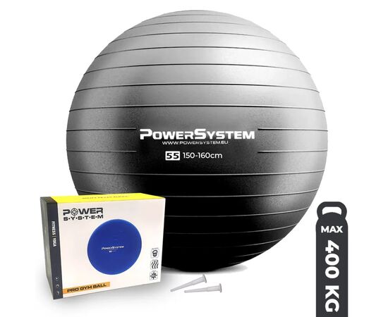 Мяч для фитнеса Power System PS-4011 Pro Gymball 55 см Black (4011BK-0)
