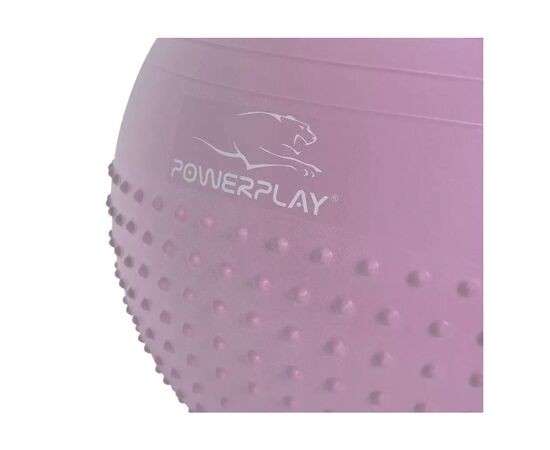 Мяч для фитнеса PowerPlay 4003 65 см Ліловий + помпа (PP_4003_65cm_Violet), изображение 2 Мяч для фитнеса PowerPlay 4003 65 см Ліловий + помпа (PP_4003_65cm_Violet), изображение 2