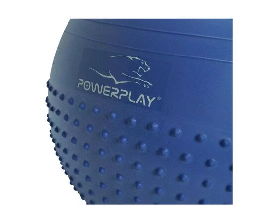 Мяч для фитнеса PowerPlay 4003 65см Синій + помпа (PP_4003_65_Blue), изображение 2 Мяч для фитнеса PowerPlay 4003 65см Синій + помпа (PP_4003_65_Blue), изображение 2