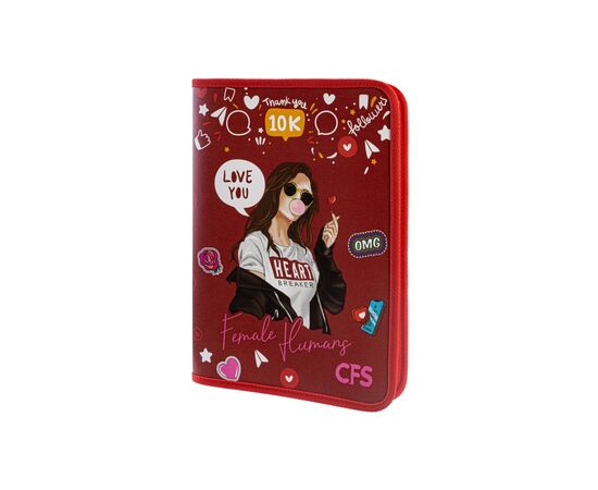 Папка на молнии Cool For School А4 Social (CF32027)