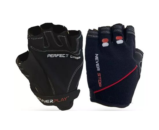 Рукавички для фітнесу PowerPlay 9076 Чорні S (PP_9076_S_Black)