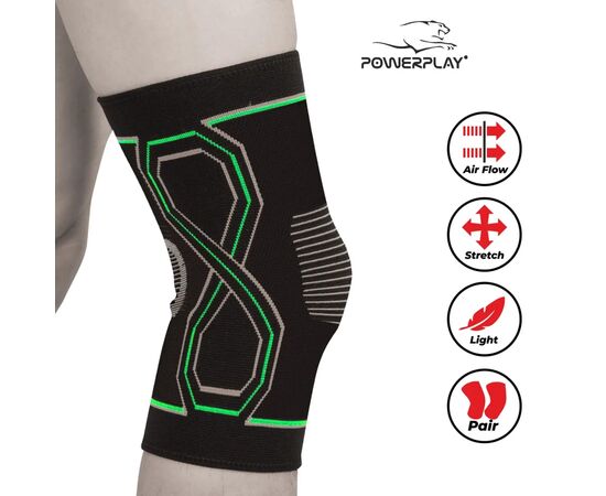 Фиксатор колена PowerPlay 4099 Чорний S/M (PP_4099_S/M_Black), изображение 2 Фиксатор колена PowerPlay 4099 Чорний S/M (PP_4099_S/M_Black), изображение 2