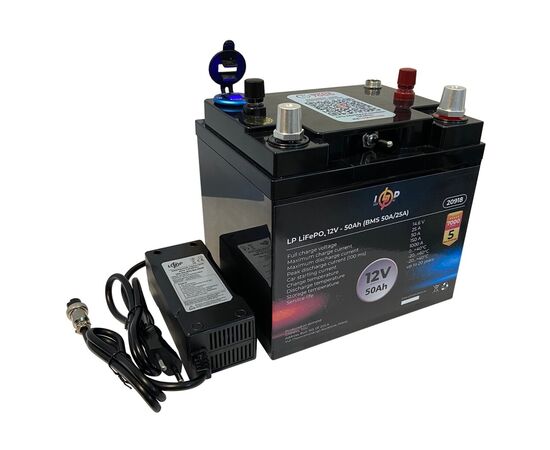 Батарея LiFePo4 LogicPower 12V (12.8V) - 50 Ah (640Wh) (20918)