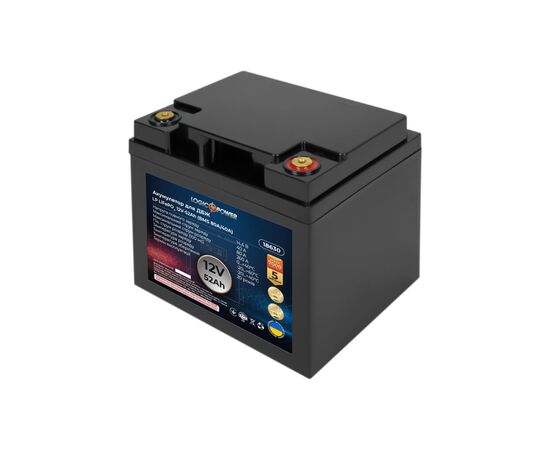 Батарея LiFePo4 LogicPower 12V (12.8V) - 52 Ah (665Wh) (18630)