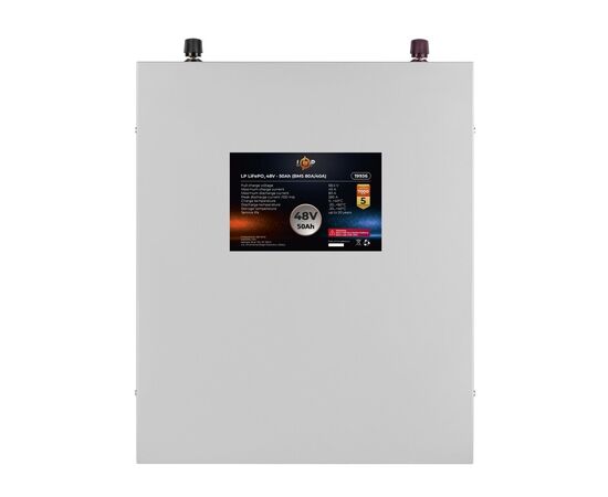 Батарея LiFePo4 LogicPower 48V (51.2V) - 50 Ah (2560Wh) (19936), изображение 2 Батарея LiFePo4 LogicPower 48V (51.2V) - 50 Ah (2560Wh) (19936), изображение 2
