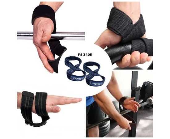 Кистевые лямки Power System PS-3405 Figure 8 Black/Blue L/XL (3405BU-5), изображение 4 Кистевые лямки Power System PS-3405 Figure 8 Black/Blue L/XL (3405BU-5), изображение 4