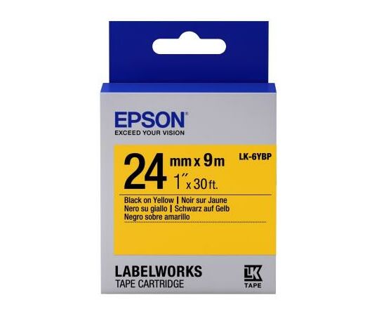 Лента для принтера этикеток Epson LK6YBP (C53S656005)