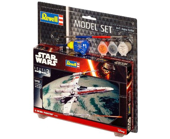 Сборная модель Revell Звездный истребитель X-крыл уровень 3, 1:112 (RVL-63601), изображение 3 Сборная модель Revell Звездный истребитель X-крыл уровень 3, 1:112 (RVL-63601), изображение 3