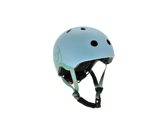 Шолом Scoot&Ride LED 51-55 см S/M Gey/Blue (SR-190605-STEEL)