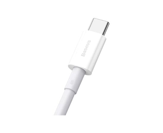Дата кабель USB 2.0 AM to Type-C 2.0m 3A White Baseus (CATYS-A02), изображение 2 Дата кабель USB 2.0 AM to Type-C 2.0m 3A White Baseus (CATYS-A02), изображение 2