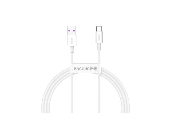Дата кабель USB 2.0 AM to Type-C 2.0m 3A White Baseus (CATYS-A02)