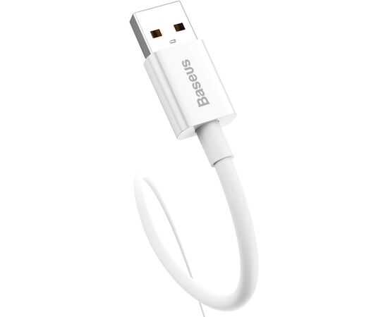 Дата кабель USB 2.0 AM to Type-C 1.0m 5A White Baseus (CAYS001302), изображение 3 Дата кабель USB 2.0 AM to Type-C 1.0m 5A White Baseus (CAYS001302), изображение 3