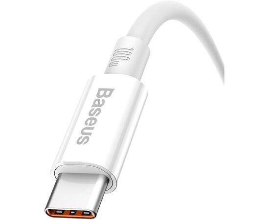 Дата кабель USB 2.0 AM to Type-C 1.0m 5A White Baseus (CAYS001302), изображение 4 Дата кабель USB 2.0 AM to Type-C 1.0m 5A White Baseus (CAYS001302), изображение 4