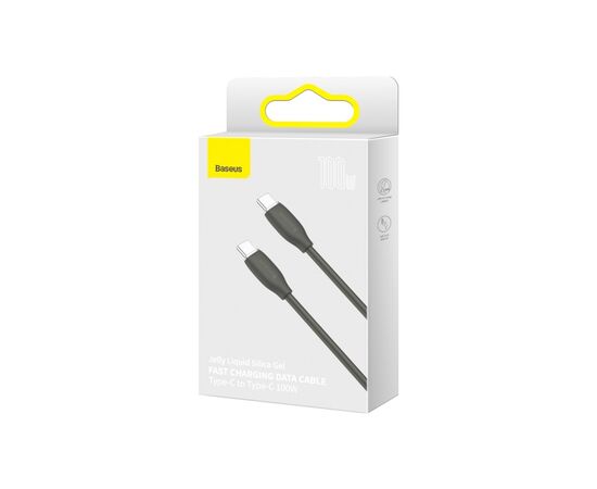 Дата кабель USB-C to USB-C 2.0m 5A Black Baseus (CAGD030101), изображение 3 Дата кабель USB-C to USB-C 2.0m 5A Black Baseus (CAGD030101), изображение 3