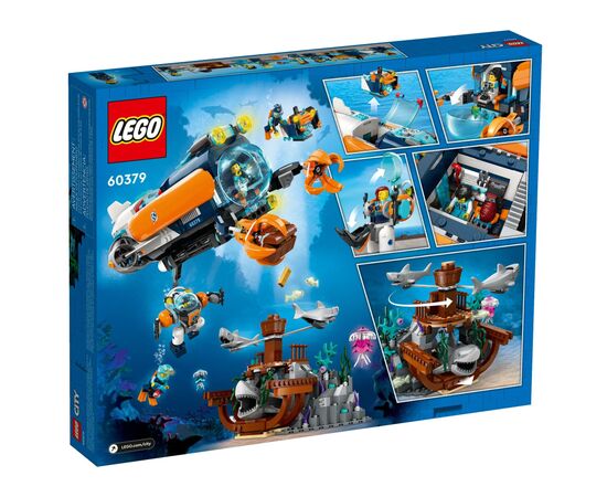 Конструктор LEGO City Глубоководная исследовательская подлодка 842 деталей (60379), изображение 10 Конструктор LEGO City Глубоководная исследовательская подлодка 842 деталей (60379), изображение 10