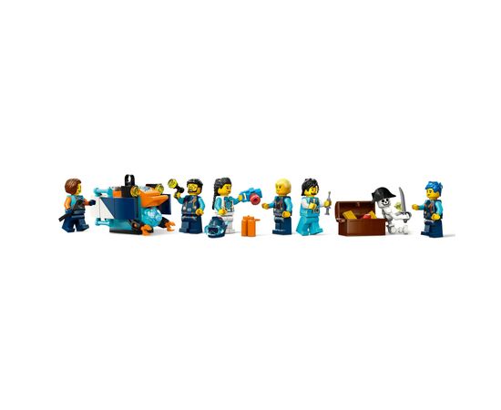 Конструктор LEGO City Глубоководная исследовательская подлодка 842 деталей (60379), изображение 9 Конструктор LEGO City Глубоководная исследовательская подлодка 842 деталей (60379), изображение 9