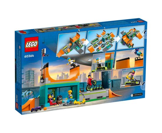 Конструктор LEGO City Уличный скейтпарк 454 деталей (60364), изображение 10 Конструктор LEGO City Уличный скейтпарк 454 деталей (60364), изображение 10