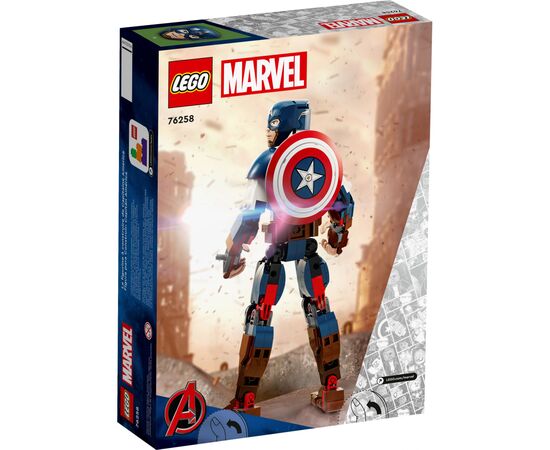 Конструктор LEGO Marvel Фигурка Капитана Америка для сборки 310 деталей (76258), изображение 4 Конструктор LEGO Marvel Фигурка Капитана Америка для сборки 310 деталей (76258), изображение 4
