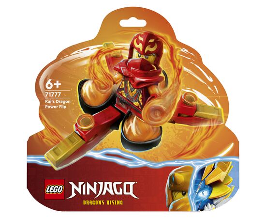 Конструктор LEGO Ninjago Суперсила дракона Кая сальто спин-джитсу 72 деталей (71777)