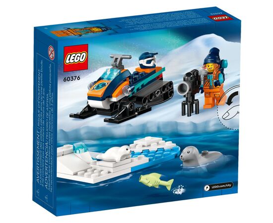 Конструктор LEGO City Арктичний дослідницький снігохід 70 деталей (60376), зображення 4 Конструктор LEGO City Арктичний дослідницький снігохід 70 деталей (60376), зображення 4