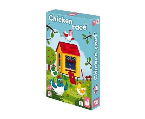 Настольная игра Janod Гонки цыплят (J02632)