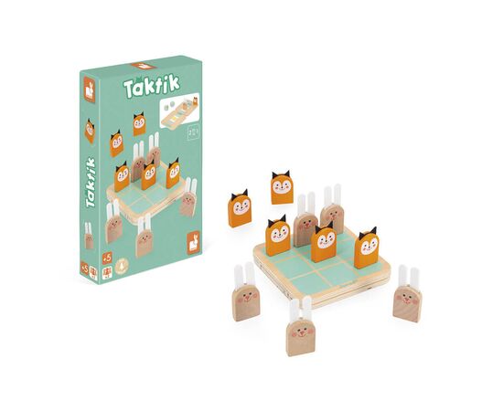 Настольная игра Janod Крестики-нолики 2 в 1 (J02472), изображение 2 Настольная игра Janod Крестики-нолики 2 в 1 (J02472), изображение 2