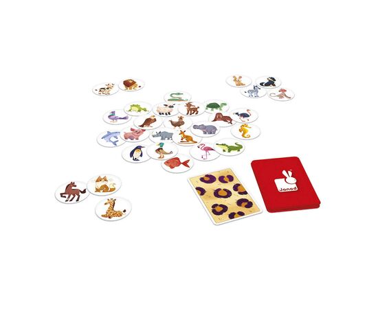 Настольная игра Janod Характеристики животных (J02621), изображение 4 Настольная игра Janod Характеристики животных (J02621), изображение 4