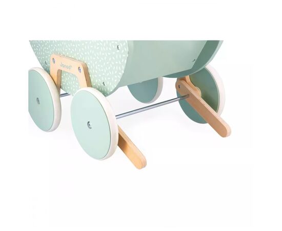 Коляска для ляльок Janod м'ятна (J05900), зображення 9 Коляска для ляльок Janod м'ятна (J05900), зображення 9