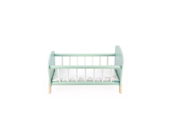 Игровой набор Janod Кроватка для куклы мятная (J05902), изображение 2 Игровой набор Janod Кроватка для куклы мятная (J05902), изображение 2