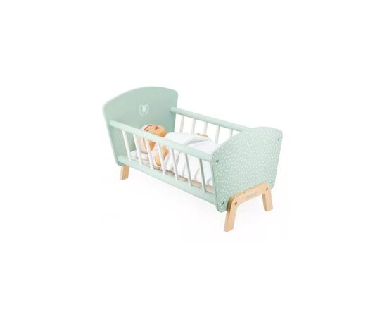 Игровой набор Janod Кроватка для куклы мятная (J05902), изображение 6 Игровой набор Janod Кроватка для куклы мятная (J05902), изображение 6
