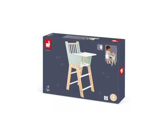 Ігровий набір Janod Стілець для ляльки м'ятний (J05901), зображення 4 Ігровий набір Janod Стілець для ляльки м'ятний (J05901), зображення 4