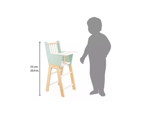 Ігровий набір Janod Стілець для ляльки м'ятний (J05901), зображення 9 Ігровий набір Janod Стілець для ляльки м'ятний (J05901), зображення 9