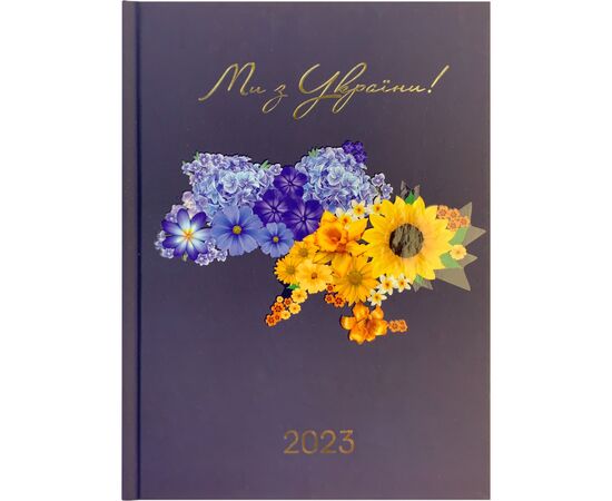 Тижневик Buromax датований 2023 FREE, A5, синій (BM.2166-02)