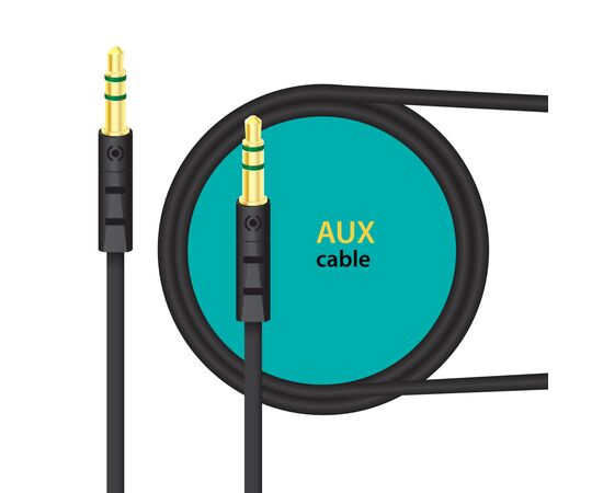 Кабель мультимедійний AUX 1.0m CB-AB11 black Piko (1283126489150)
