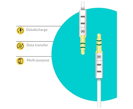Кабель мультимедийный AUX 1.0m CB-AW11 white Piko (1283126489167), изображение 2 Кабель мультимедийный AUX 1.0m CB-AW11 white Piko (1283126489167), изображение 2