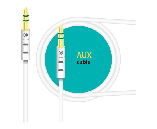 Кабель мультимедійний AUX 1.0m CB-AW11 white Piko (1283126489167)
