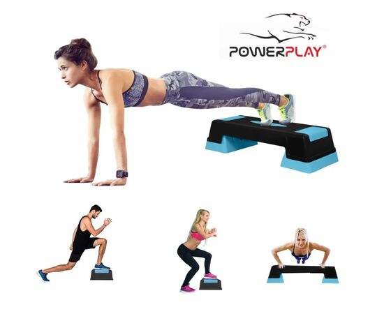 Степ-платформа PowerPlay 3 рівні Чорно-Блакитна (PP_4329_(3)_Black/Blue), изображение 6 Степ-платформа PowerPlay 3 рівні Чорно-Блакитна (PP_4329_(3)_Black/Blue), изображение 6